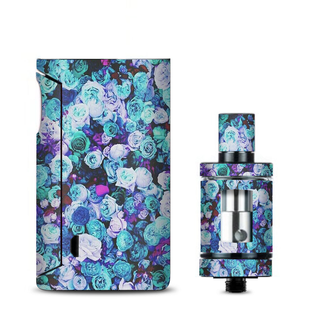  Blue Roses Floral Pattern Vaporesso Drizzle Fit Skin