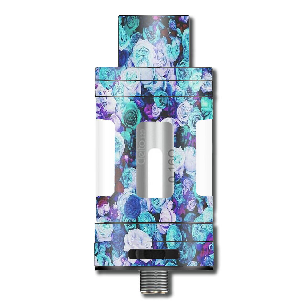  Blue Roses Floral Pattern Aspire Cleito 120 Skin
