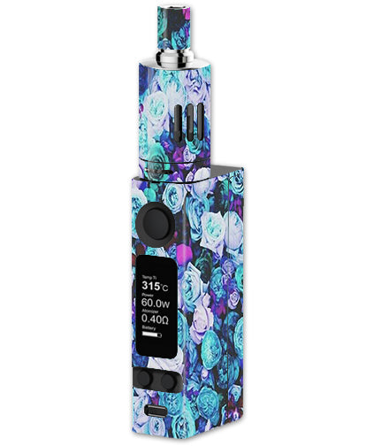  Blue Roses Floral Pattern Joyetech Evic VTC Mini Skin