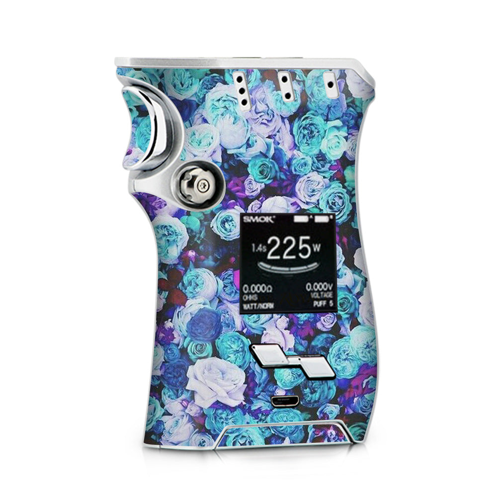  Blue Roses Floral Pattern Smok Mag kit Skin