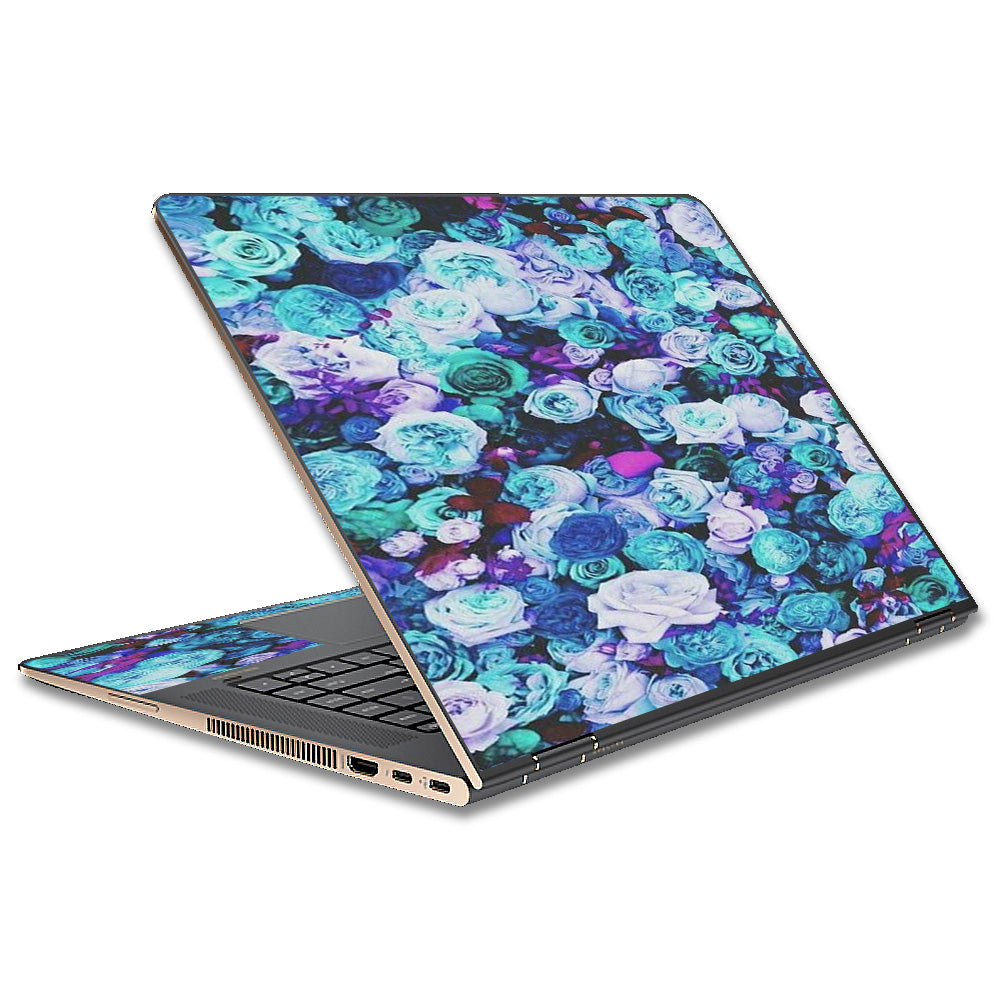  Blue Roses Floral Pattern HP Spectre x360 13t Skin