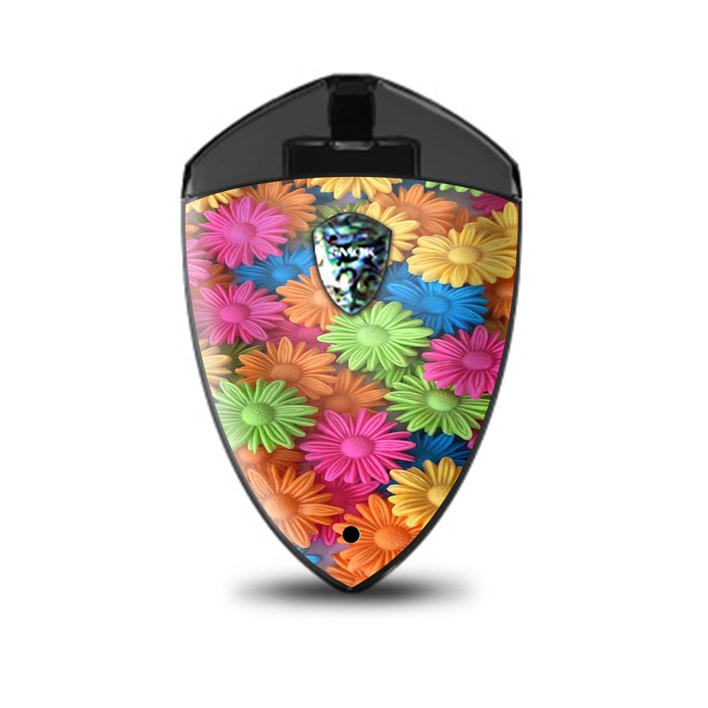  Colorful Wax Daisies Flowers Smok Rolo Badge Skin