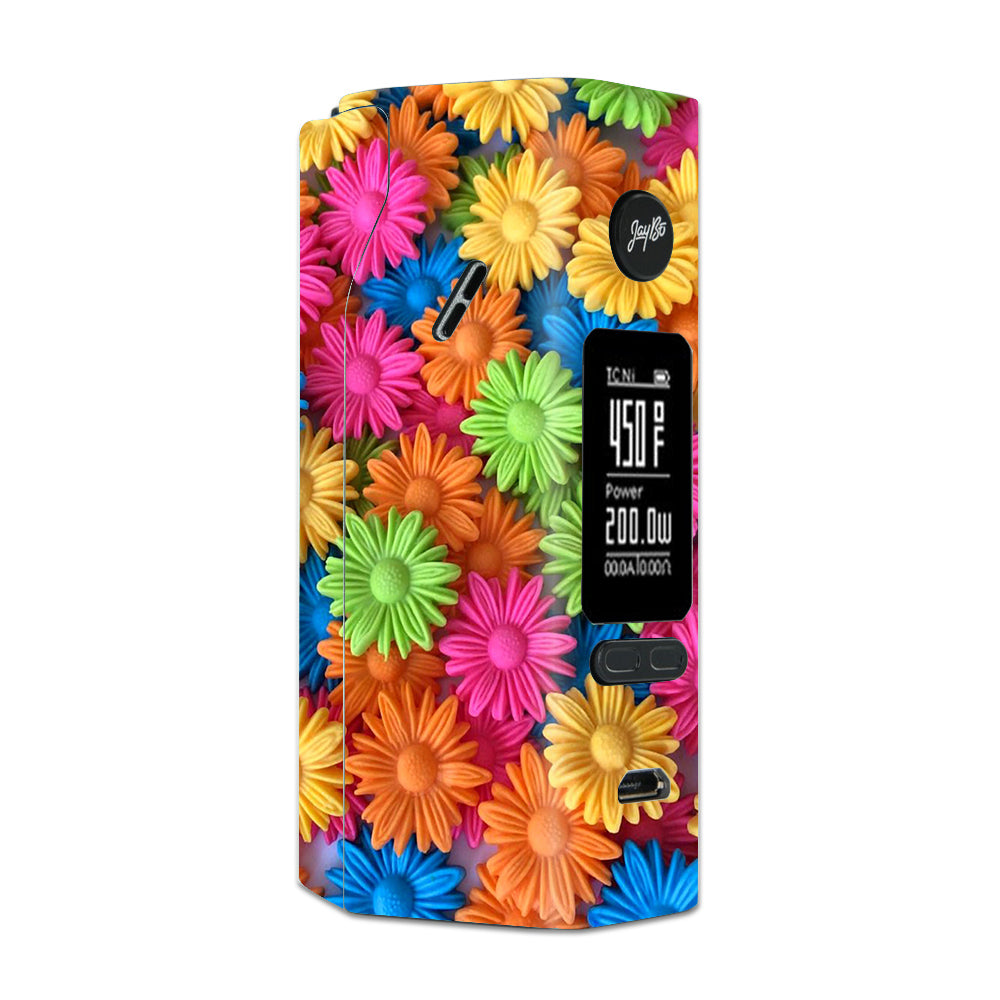  Colorful Wax Daisies Flowers Wismec Reuleaux RX 2/3 combo kit Skin