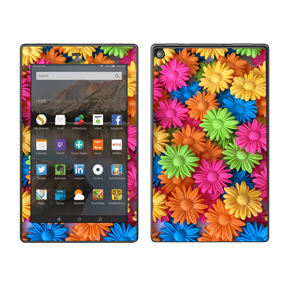  Colorful Wax Daisies Flowers Amazon Fire HD 8 Skin