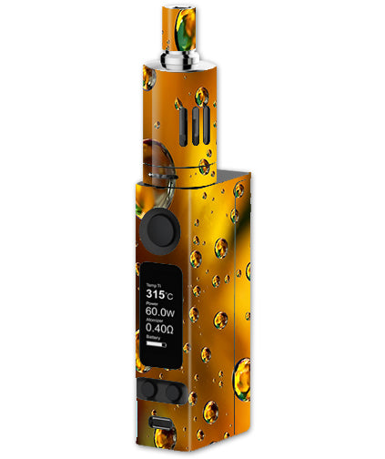  Gold Water Drops Droplets Joyetech Evic VTC Mini Skin