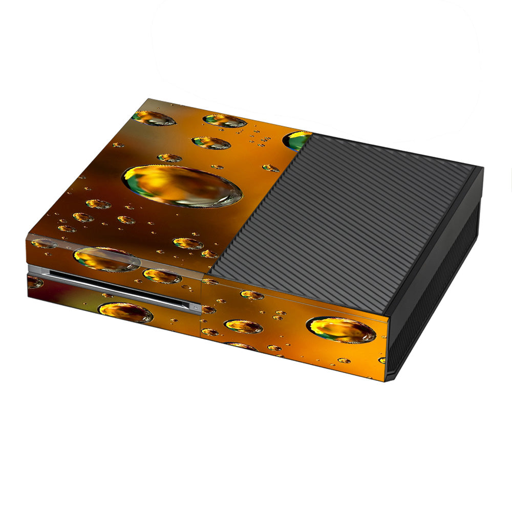 Gold Water Drops Droplets Microsoft Xbox One Skin