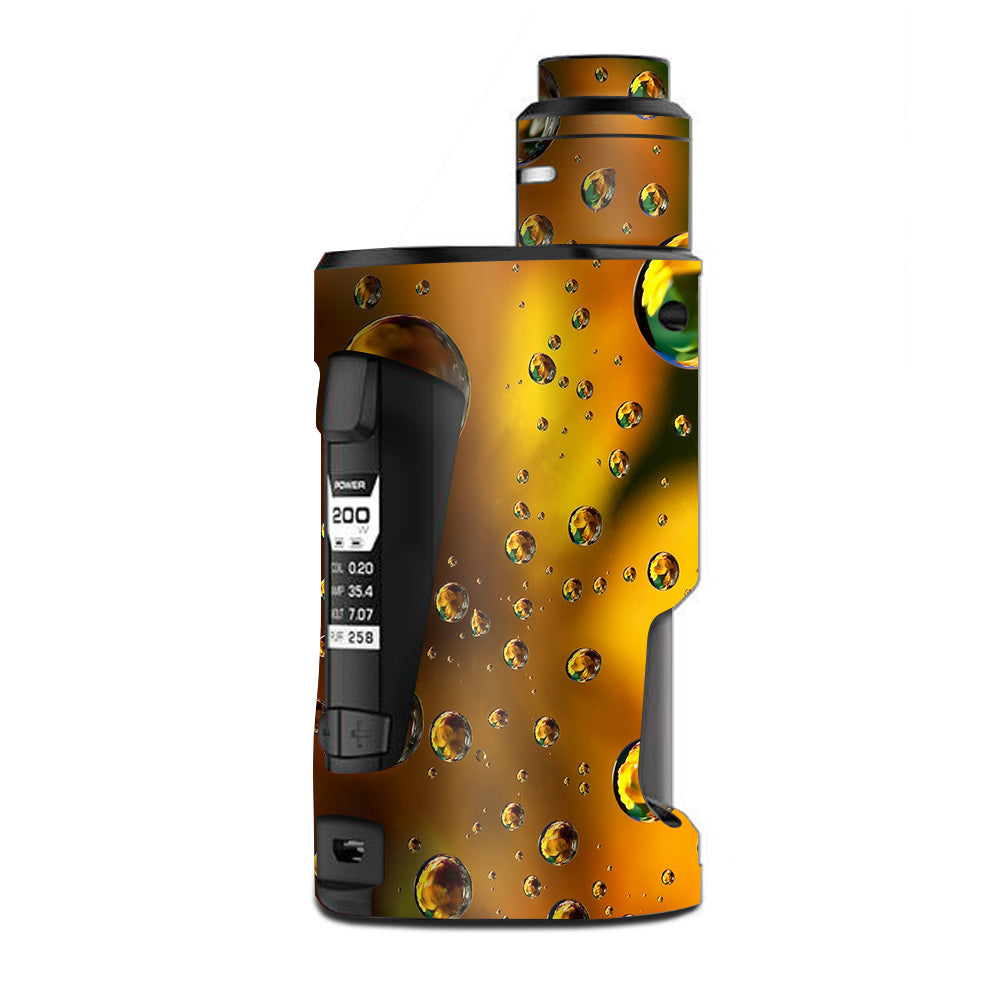  Gold Water Drops Droplets G Box Squonk Geek Vape Skin