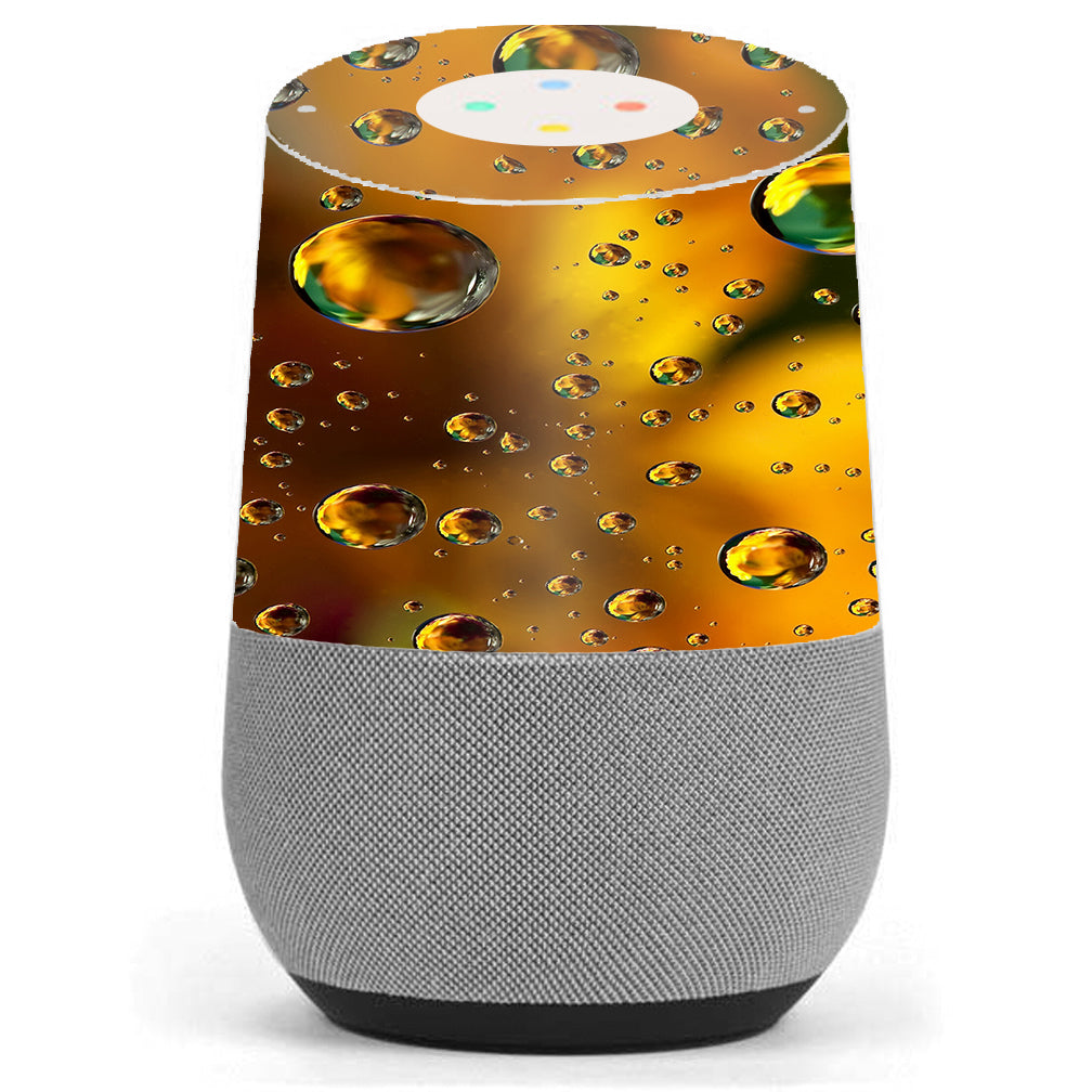  Gold Water Drops Droplets Google Home Skin