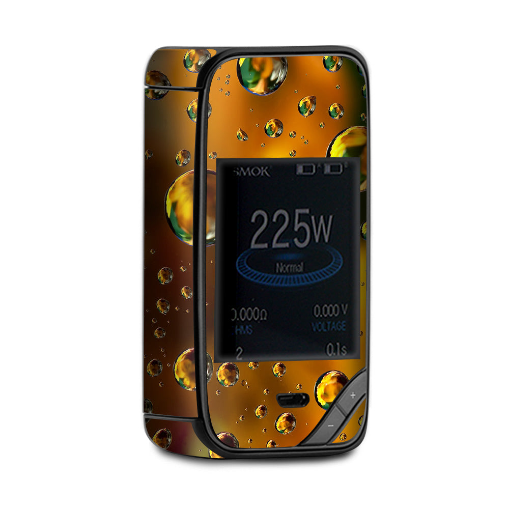  Gold Water Drops Droplets X-Priv Smok Skin