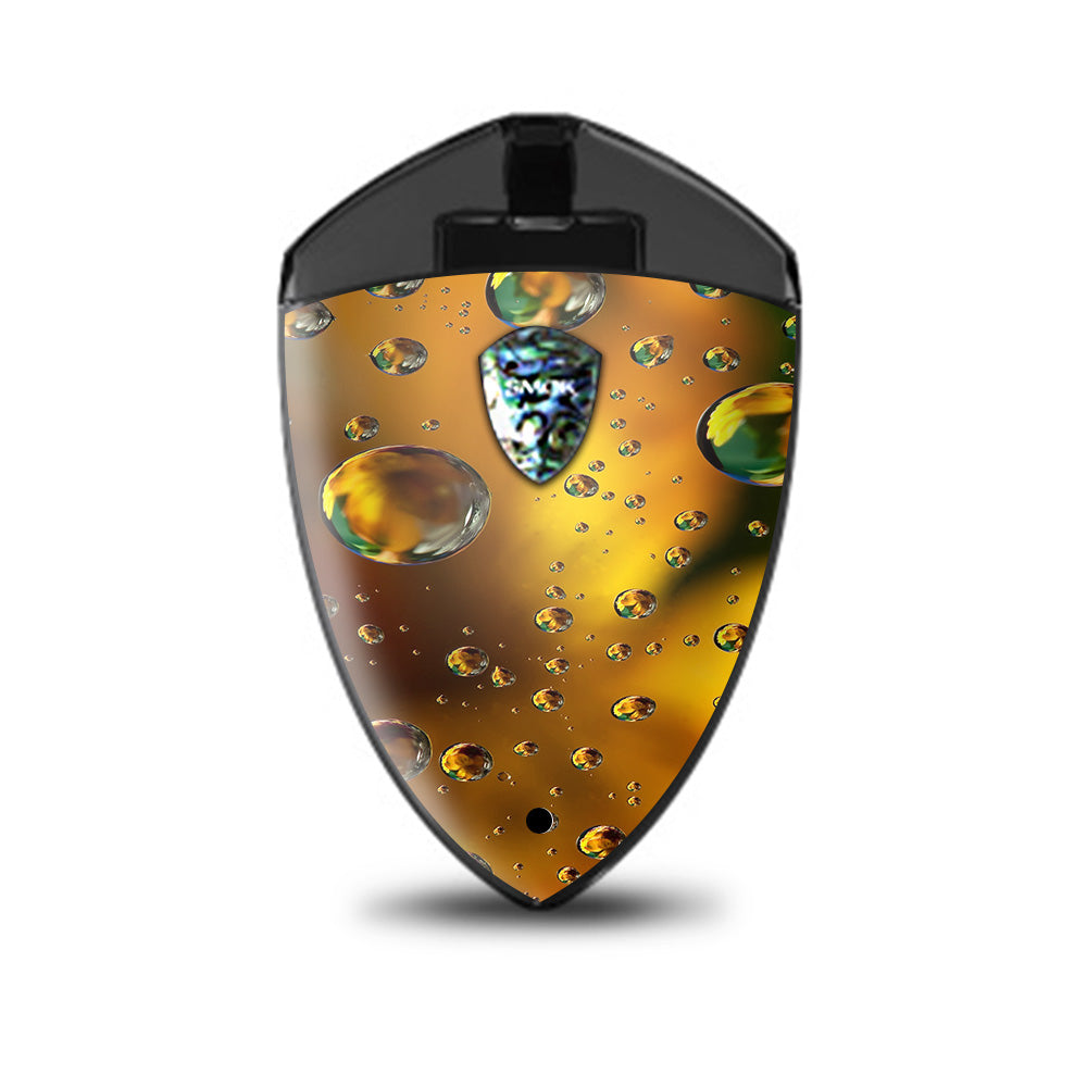  Gold Water Drops Droplets Smok Rolo Badge Skin