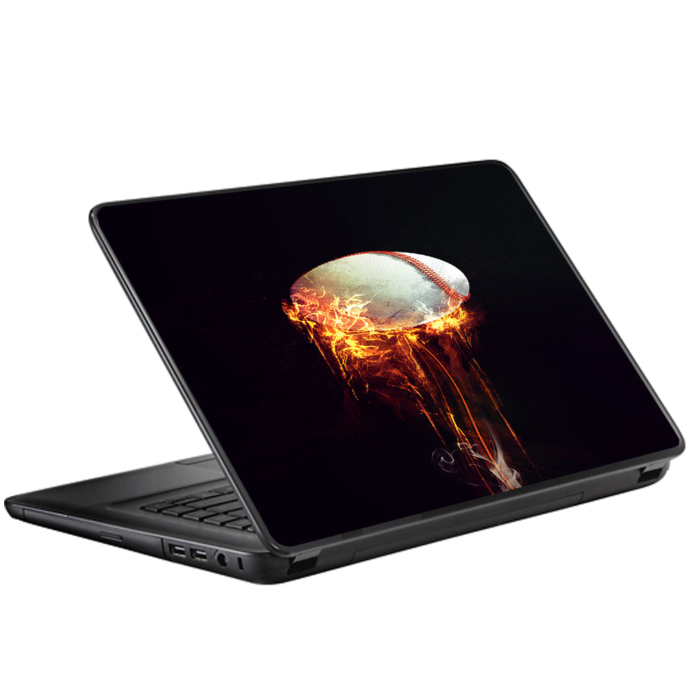 Fireball Baseball Flames Universal 13 to 16 inch wide laptop Skin
