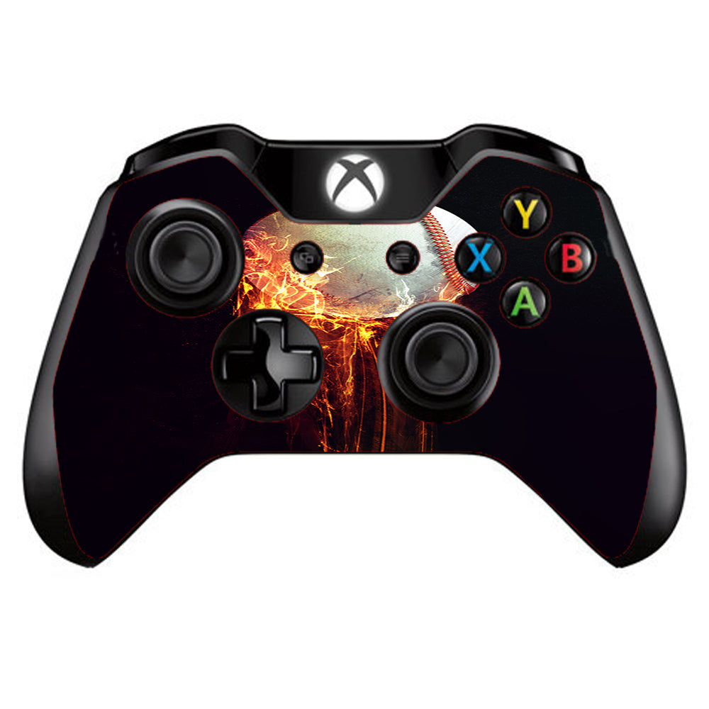  Fireball Baseball Flames  Microsoft Xbox One Controller Skin