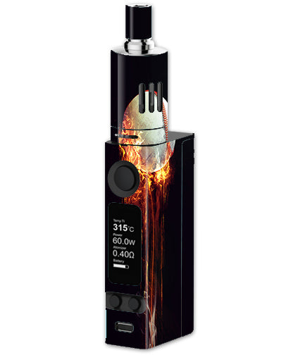  Fireball Baseball Flames Joyetech Evic VTC Mini Skin