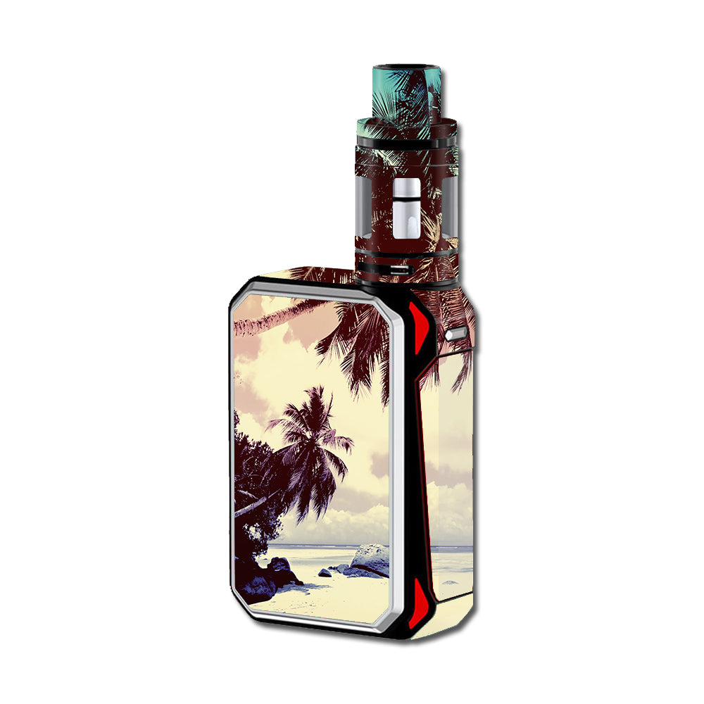  Faded Beach Palm Tree Tropical Smok G-Priv 220W Skin