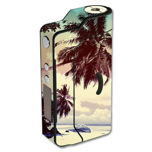  Faded Beach Palm Tree Tropical Sigelei 150W TC Skin