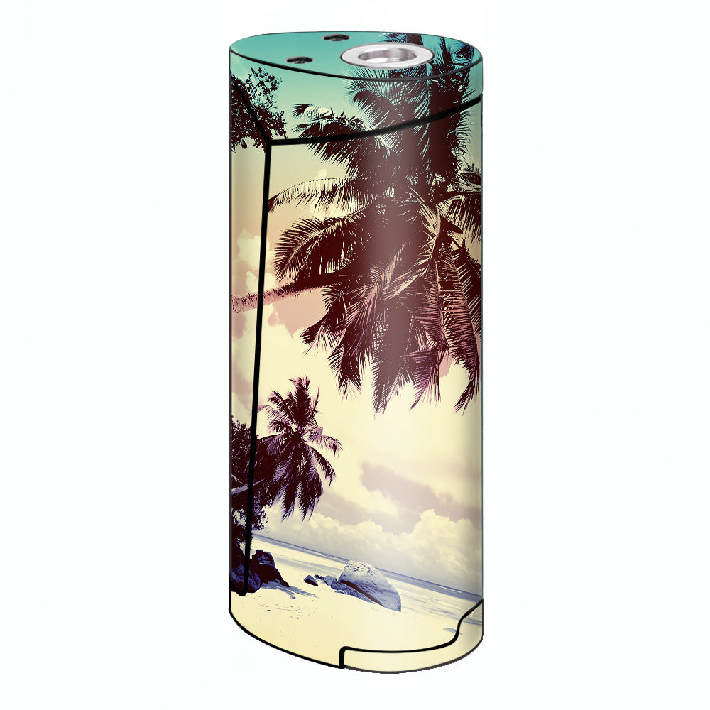  Faded Beach Palm Tree Tropical Smok Priv V8 60w Skin
