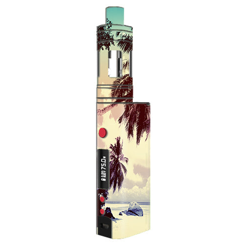  Faded Beach Palm Tree Tropical Kangertech Topbox mini Skin