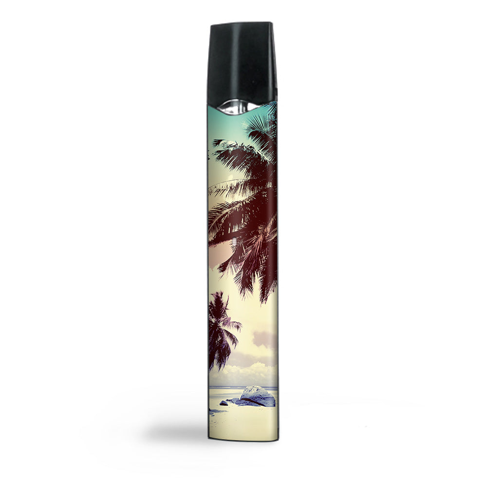  Faded Beach Palm Tree Tropical Smok Infinix Ultra Portable Skin