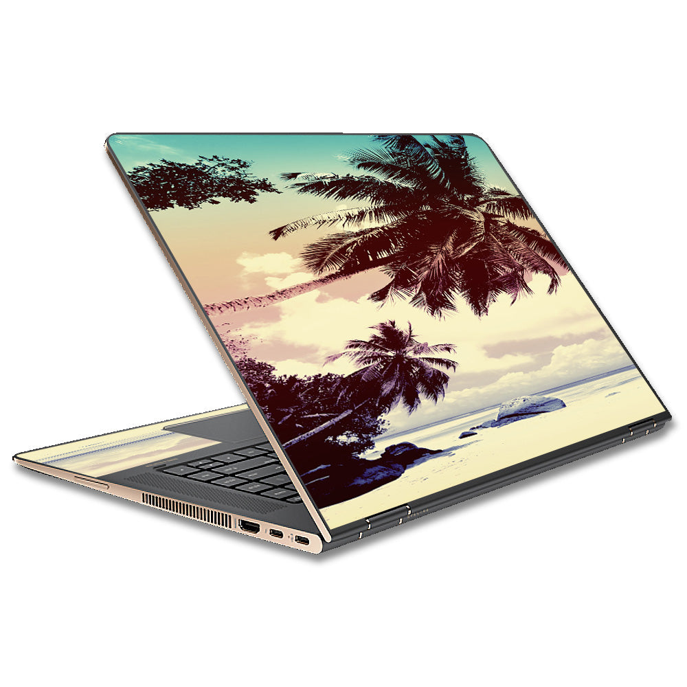  Faded Beach Palm Tree Tropical HP Spectre x360 13t Skin