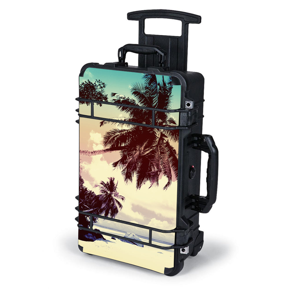  Faded Beach Palm Tree Tropical Pelican Case 1510 Skin