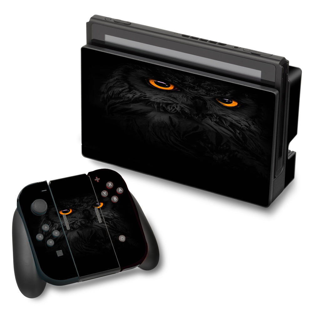  Owl Eyes In The Dark Nintendo Switch Skin