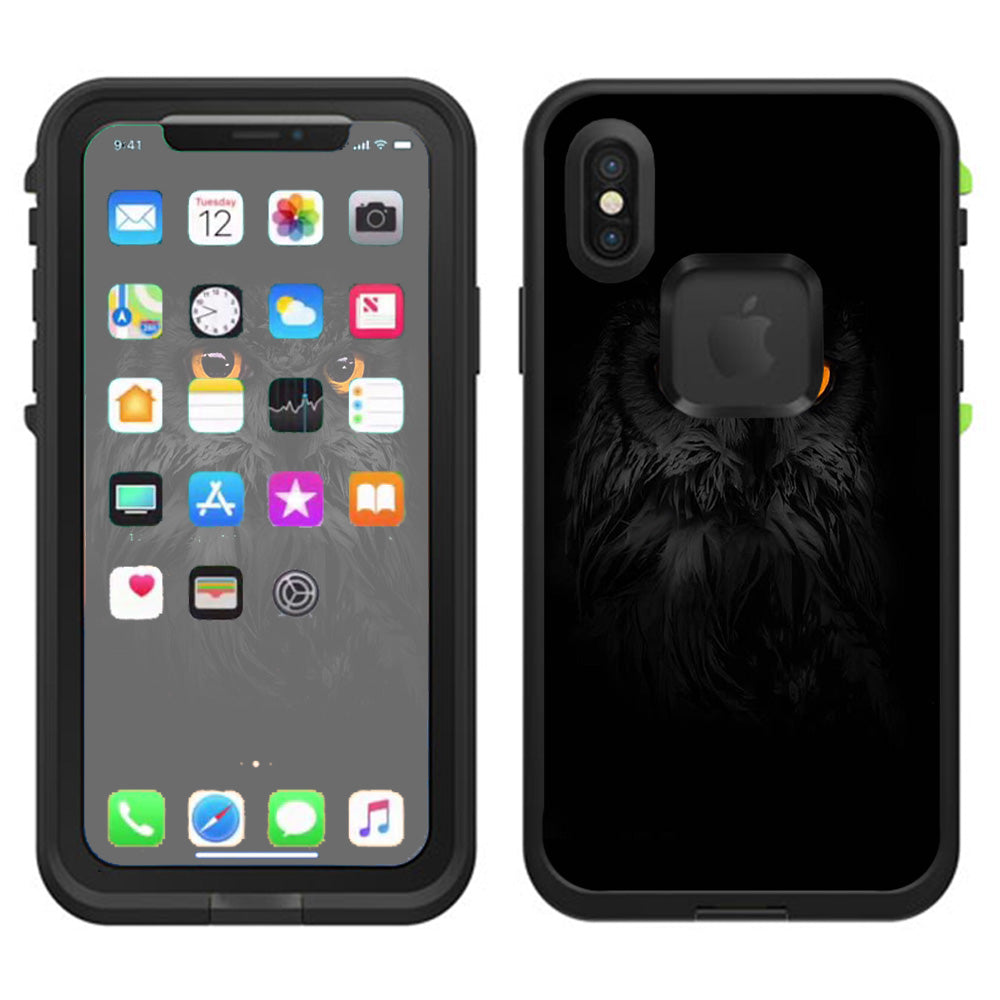  Owl Eyes In The Dark Lifeproof Fre Case iPhone X Skin