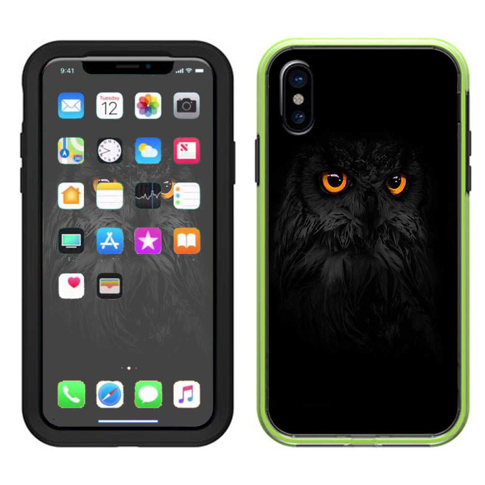  Owl Eyes In The Dark Lifeproof Slam Case iPhone X Skin