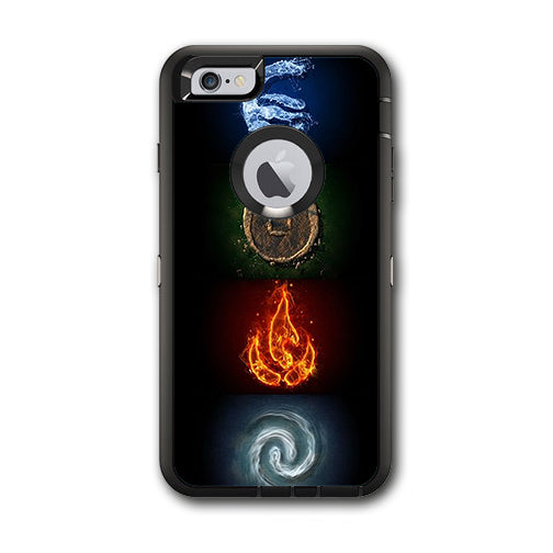  Elements Water Earth Fire Air Otterbox Defender iPhone 6 PLUS Skin