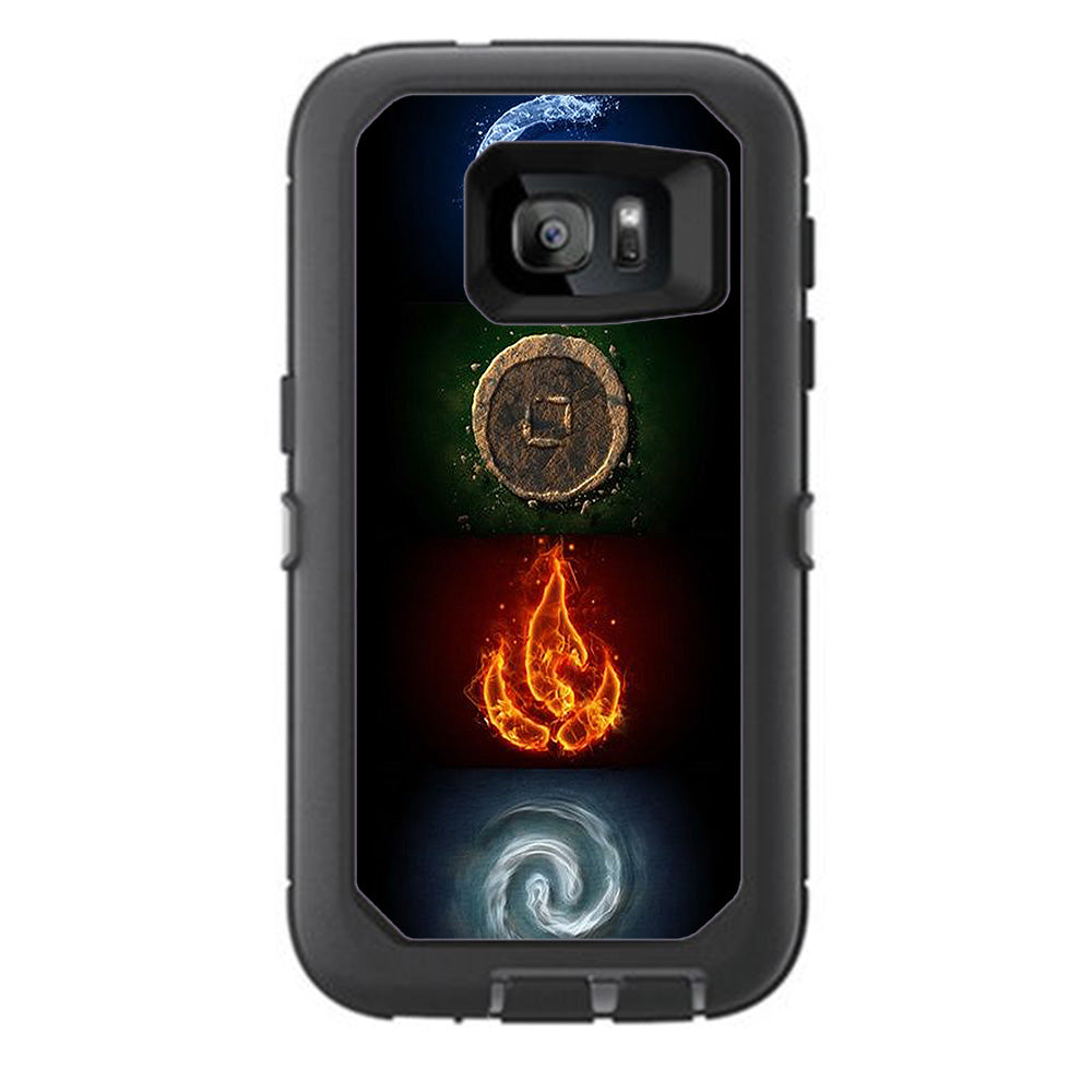  Elements Water Earth Fire Air Otterbox Defender Samsung Galaxy S7 Skin