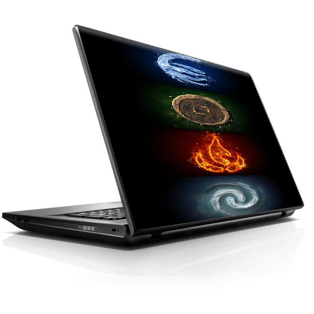  Elements Water Earth Fire Air Universal 13 to 16 inch wide laptop Skin