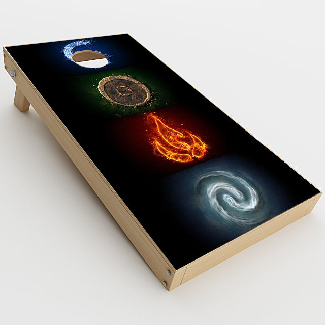  Elements Water Earth Fire Air Cornhole Game Boards  Skin