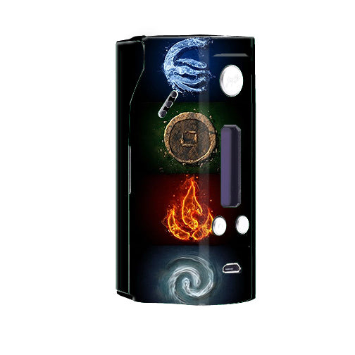  Elements Water Earth Fire Air Wismec Reuleaux RX200  Skin