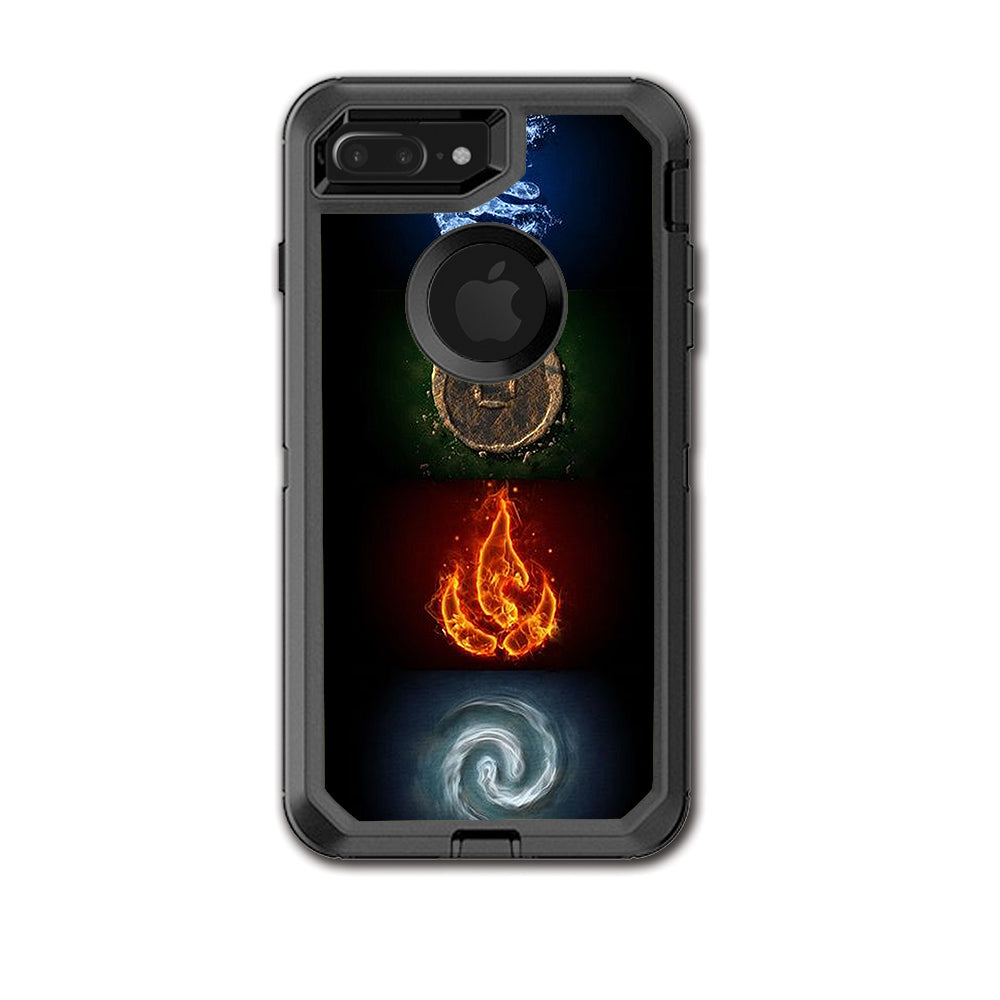  Elements Water Earth Fire Air Otterbox Defender iPhone 7+ Plus or iPhone 8+ Plus Skin
