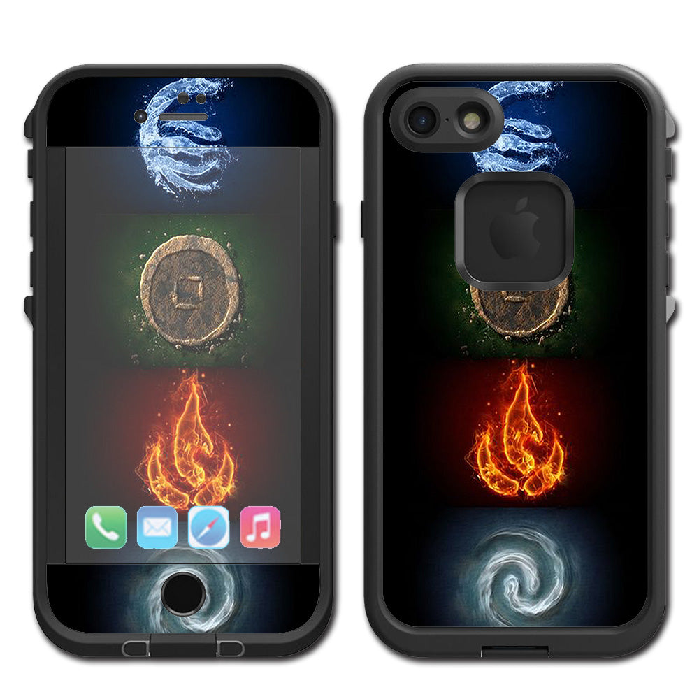  Elements Water Earth Fire Air Lifeproof Fre iPhone 7 or iPhone 8 Skin
