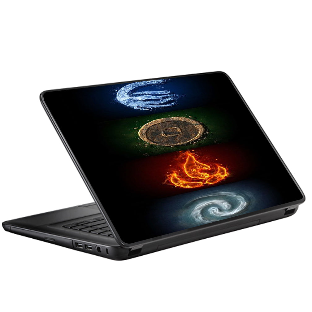  Elements Water Earth Fire Air Universal 13 to 16 inch wide laptop Skin