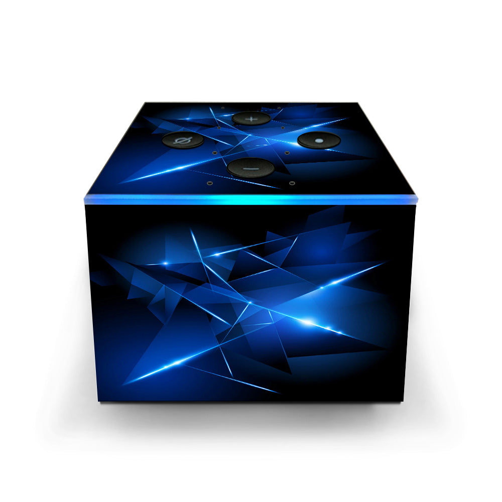  Triangle Razor Blue Shapes Amazon Fire TV Cube Skin