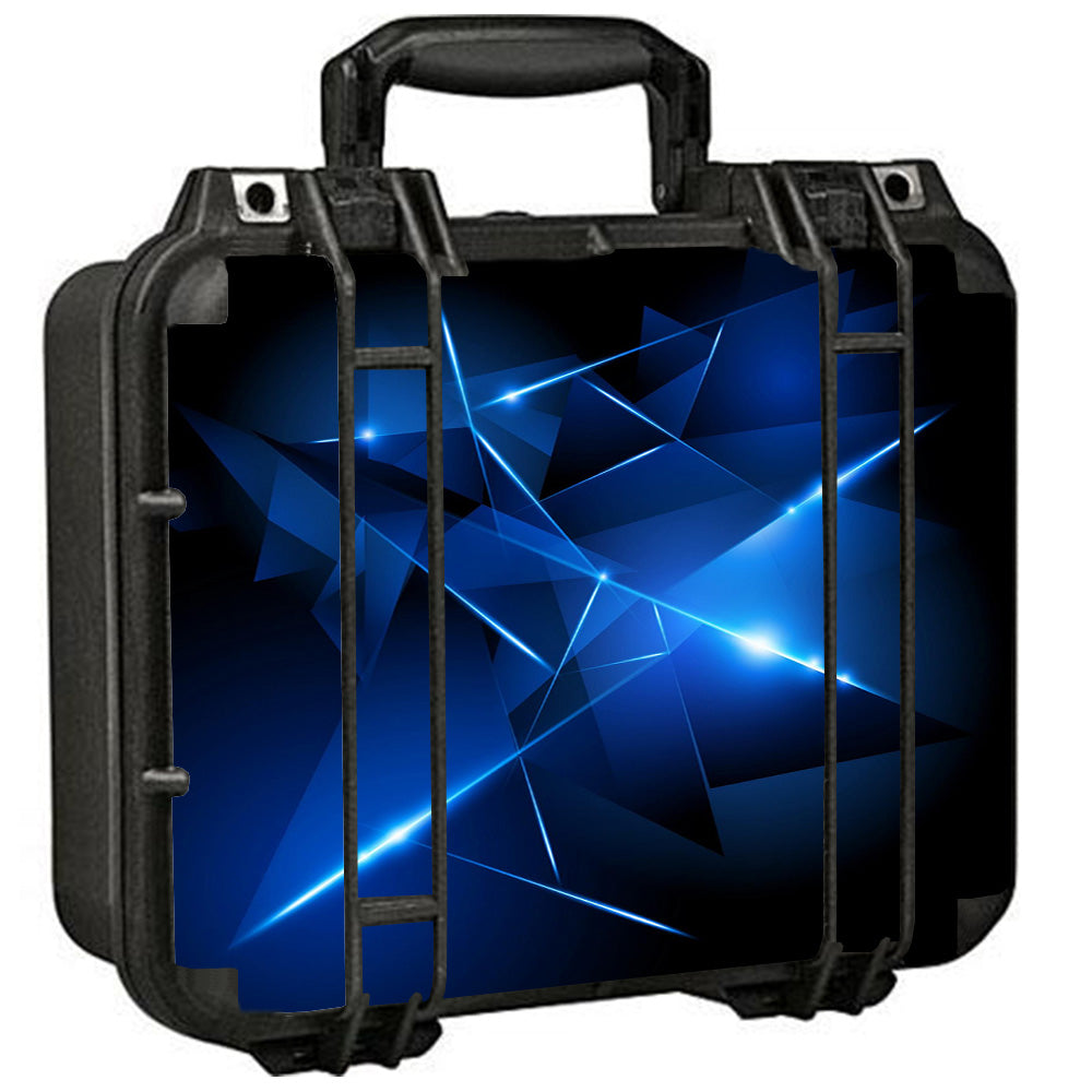  Triangle Razor Blue Shapes Pelican Case 1400 Skin