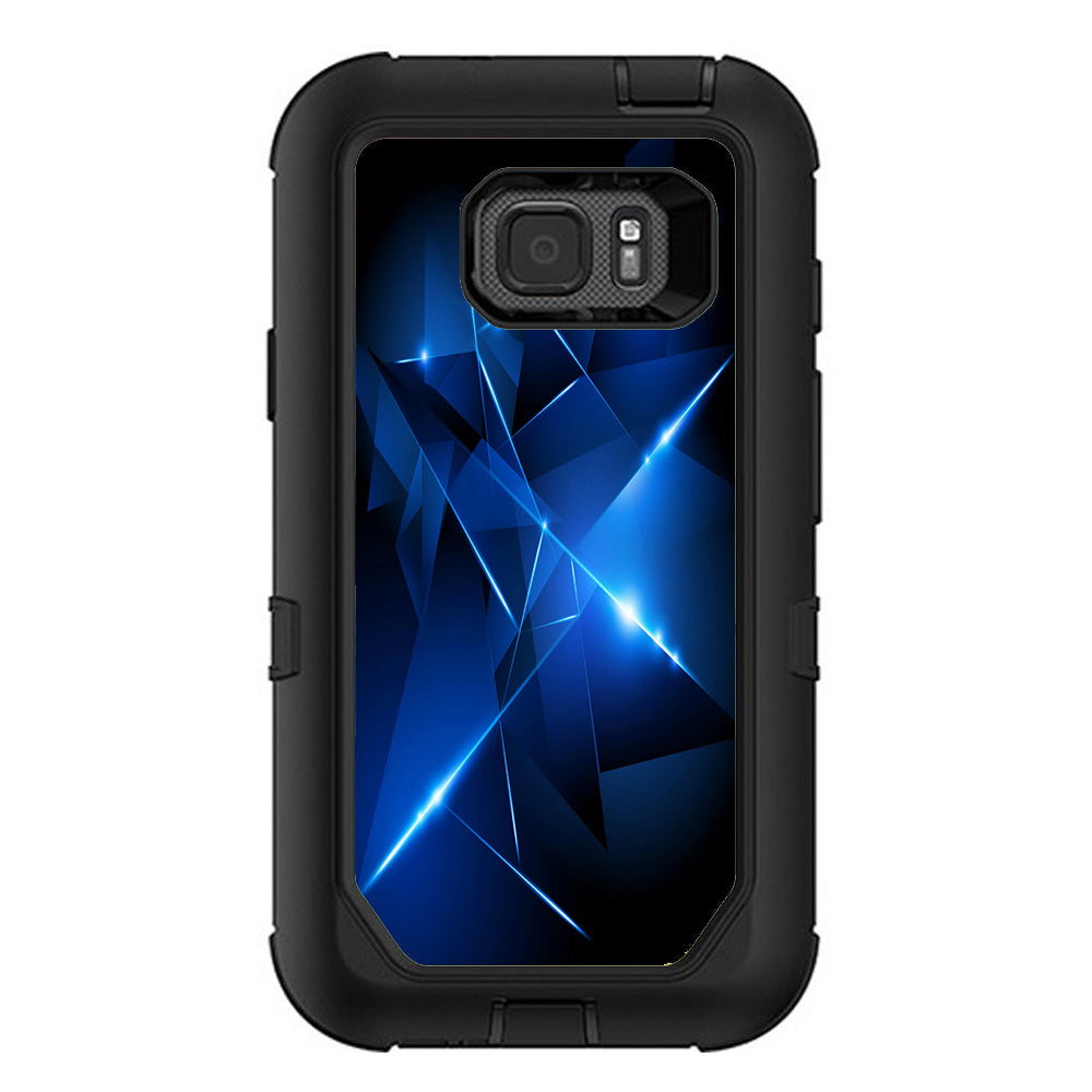  Triangle Razor Blue Shapes Otterbox Defender Samsung Galaxy S7 Active Skin