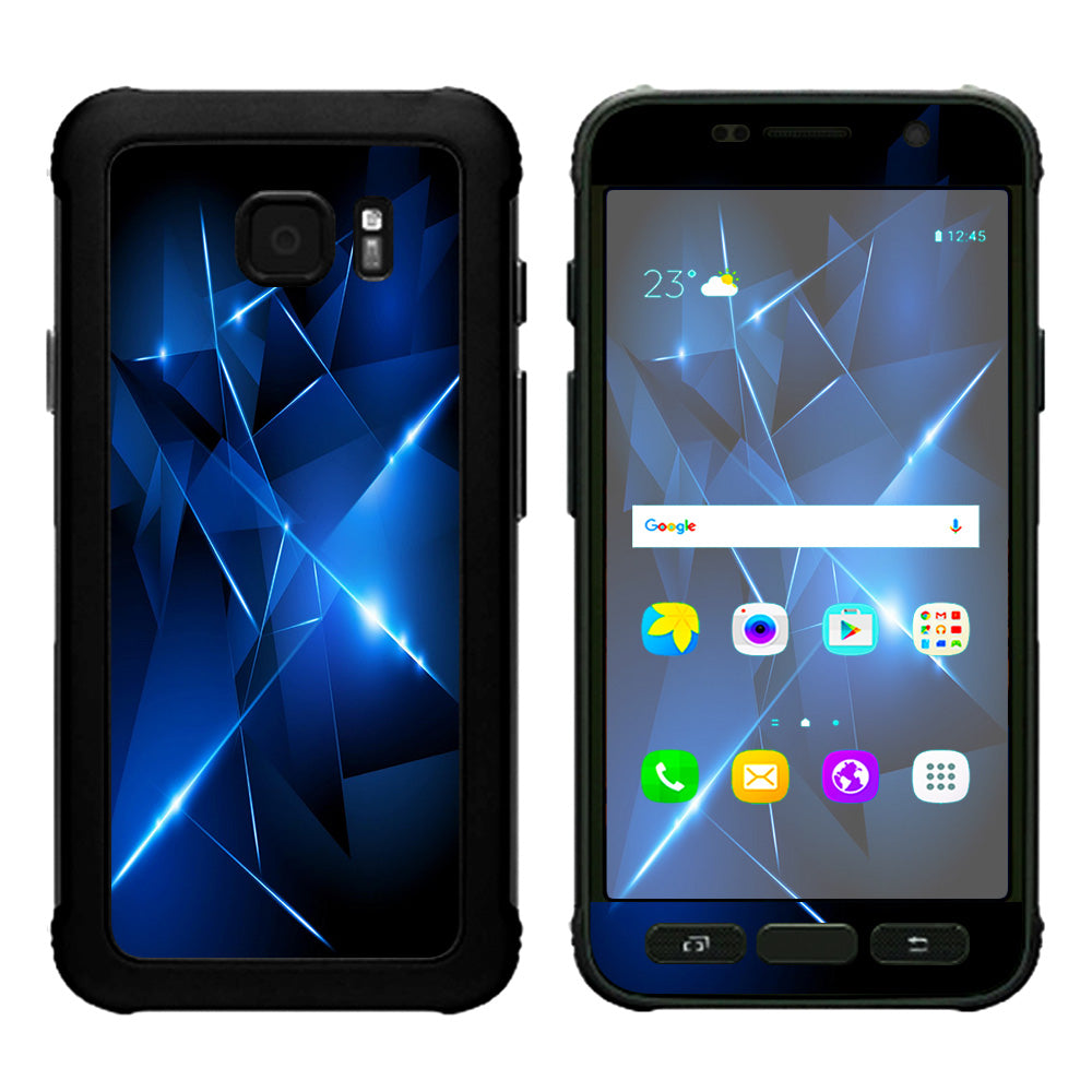  Triangle Razor Blue Shapes Samsung Galaxy S7 Active Skin