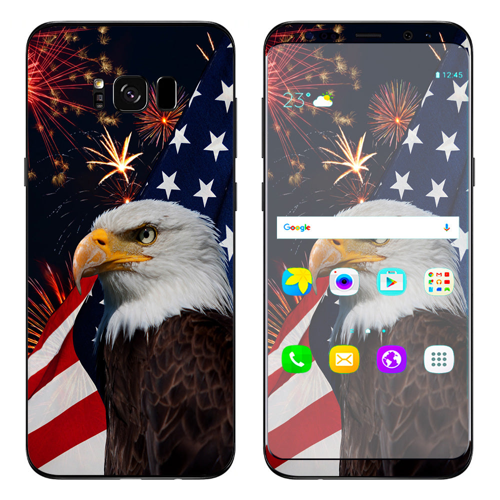  Eagle America Flag Independence Samsung Galaxy S8 Plus Skin