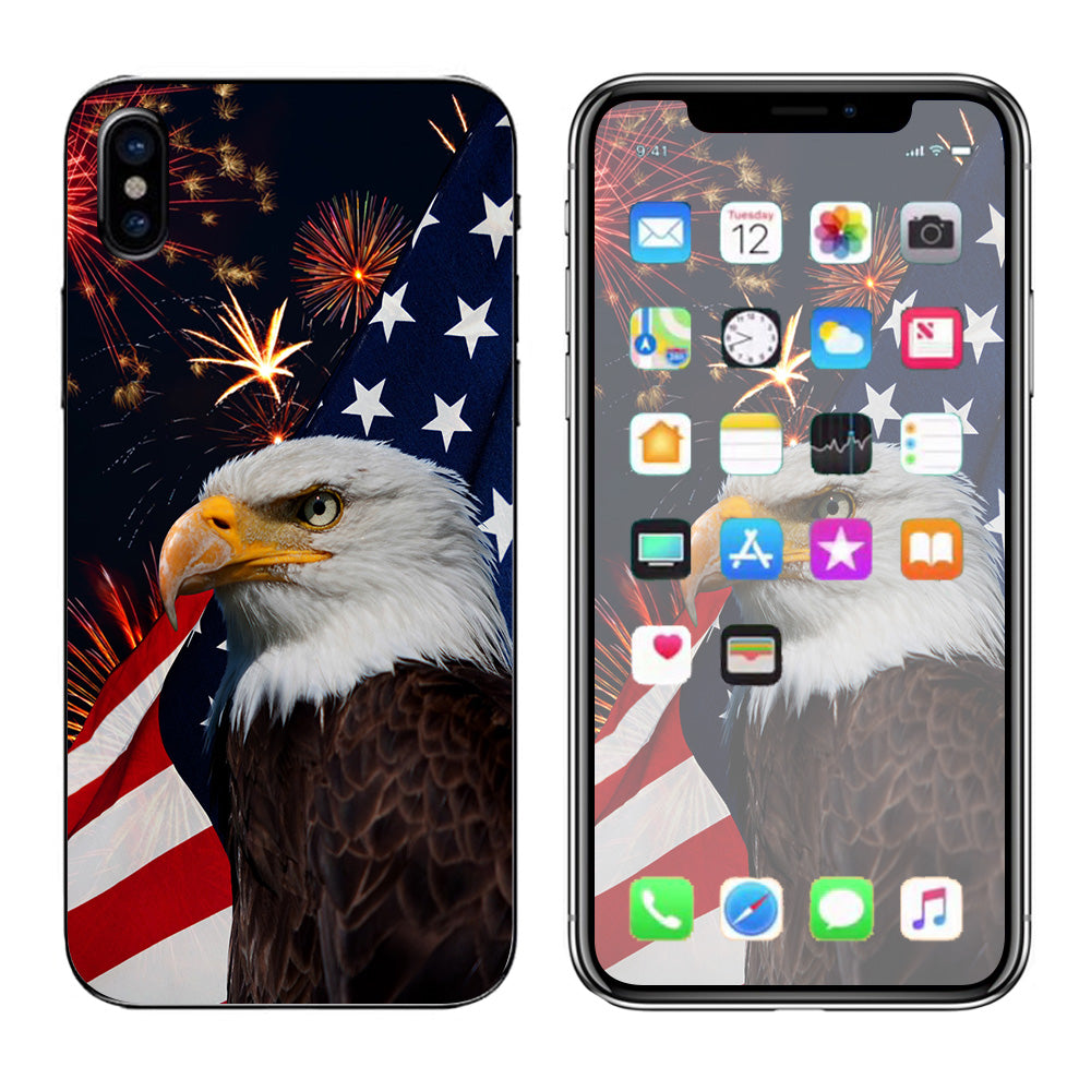  Eagle America Flag Independence Apple iPhone X Skin
