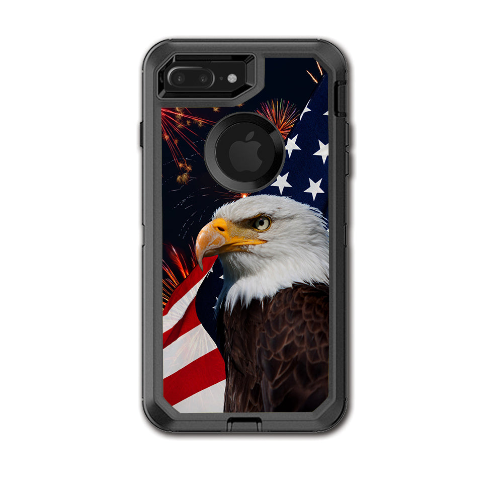  Eagle America Flag Independence Otterbox Defender iPhone 7+ Plus or iPhone 8+ Plus Skin