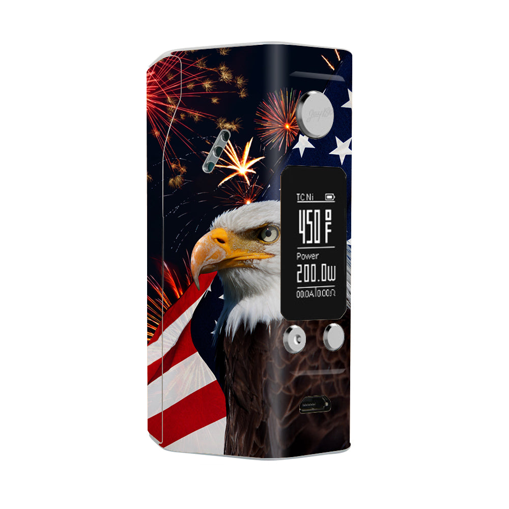  Eagle America Flag Independence Wismec Reuleaux RX200S Skin