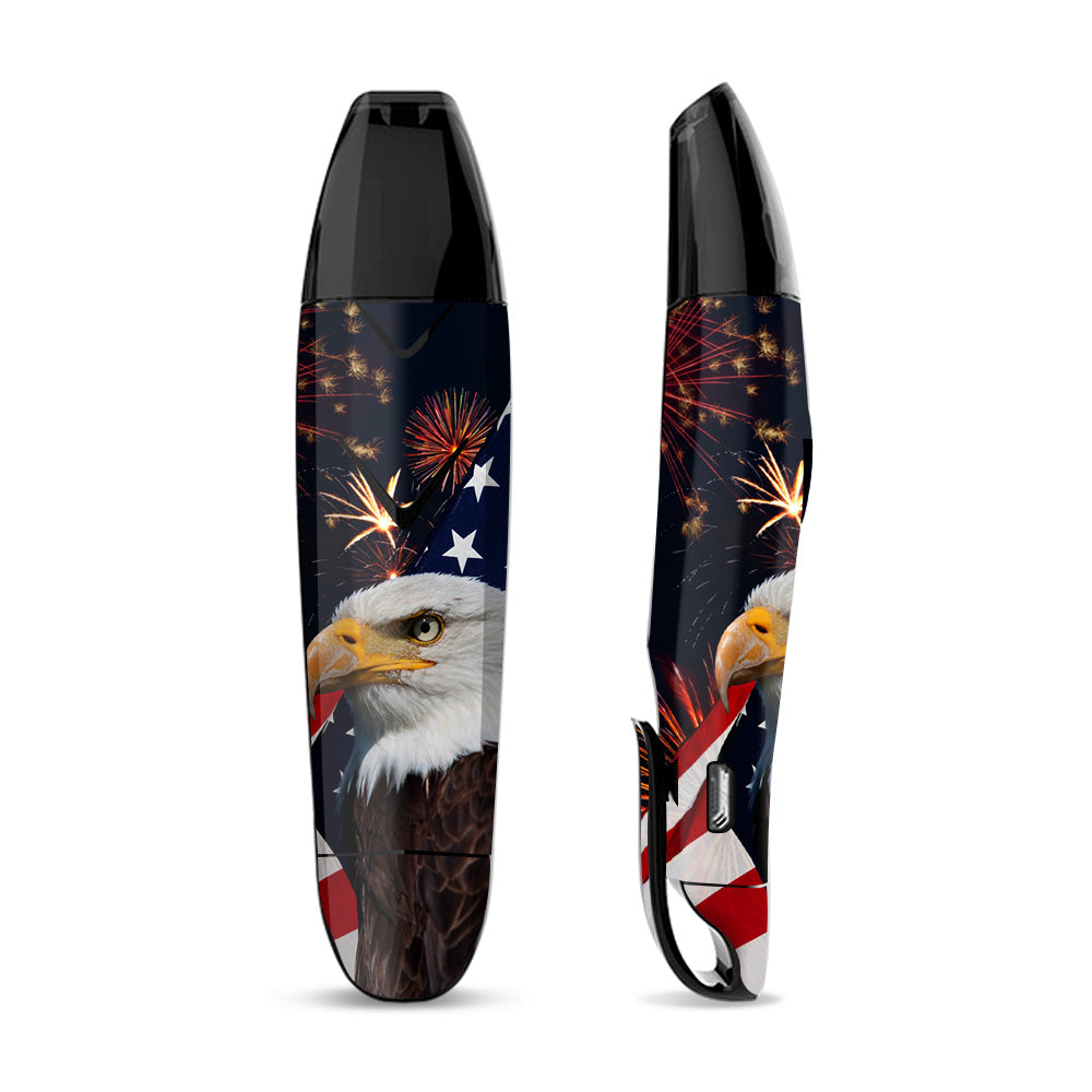 Skin Decal Vinyl Wrap for Suorin Vagon  Vape / Eagle America Flag Independence