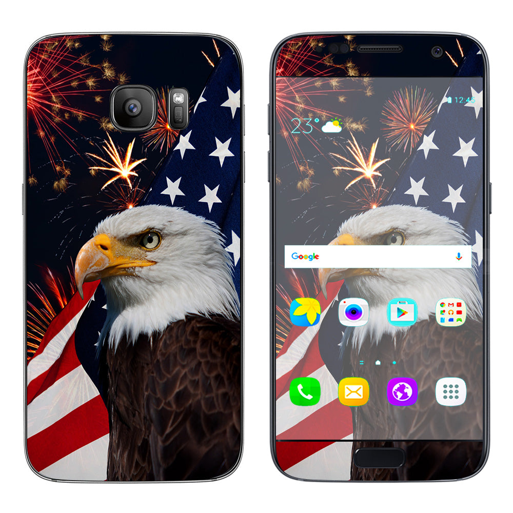  Eagle America Flag Independence Samsung Galaxy S7 Skin