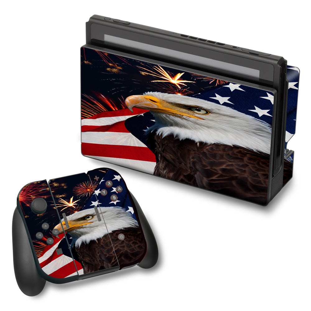  Eagle America Flag Independence Nintendo Switch Skin