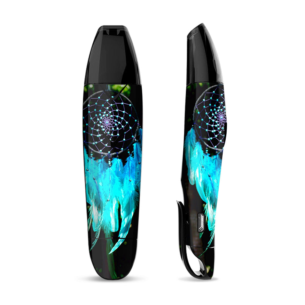 Skin Decal Vinyl Wrap for Suorin Vagon  Vape / Dream Catcher Dreamcatcher Blue Feathers