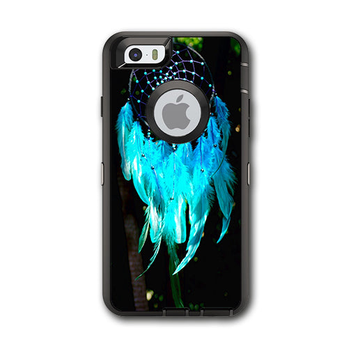  Dream Catcher Dreamcatcher Blue Feathers Otterbox Defender iPhone 6 Skin