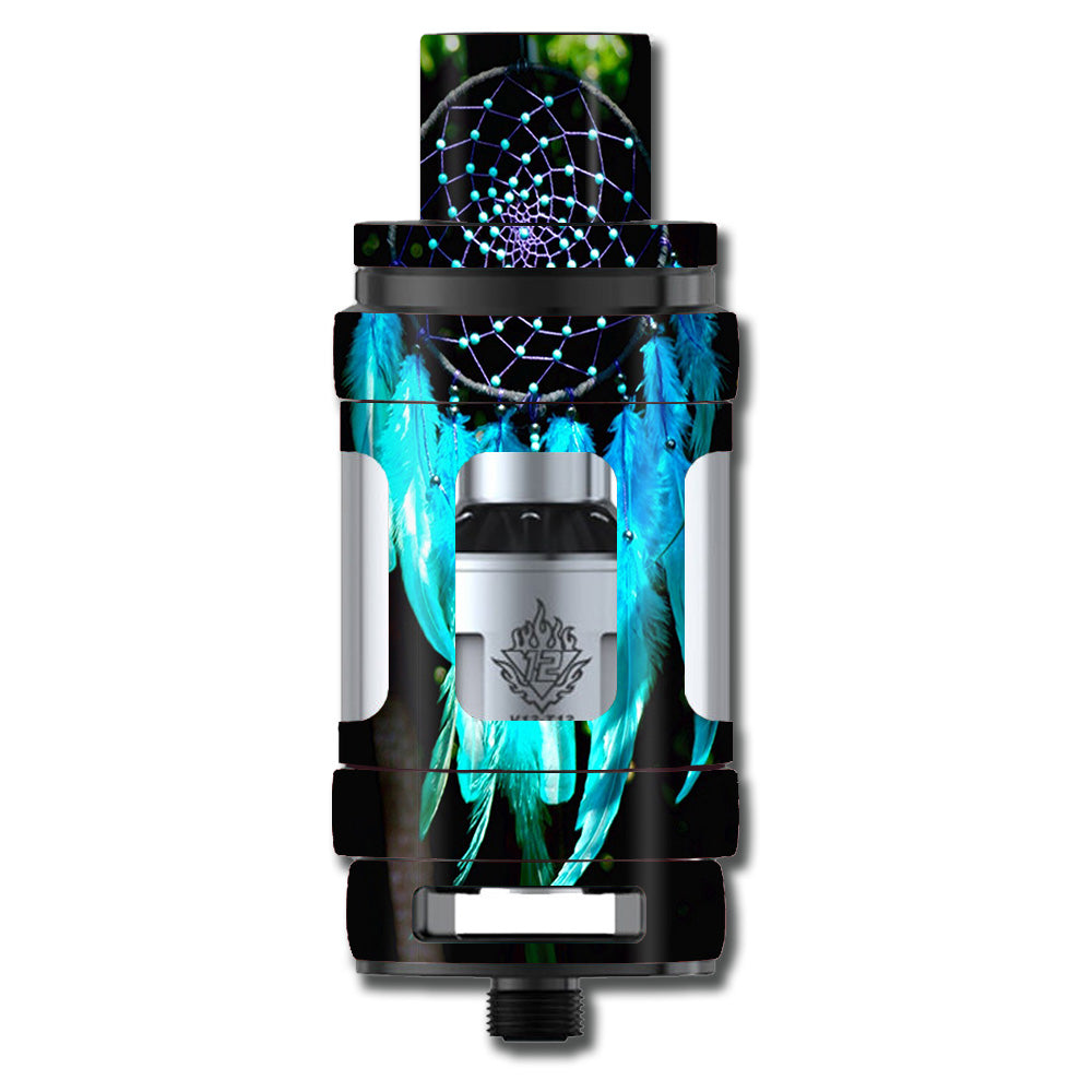  Dream Catcher Dreamcatcher Blue Feathers Smok TFV12 Tank Skin