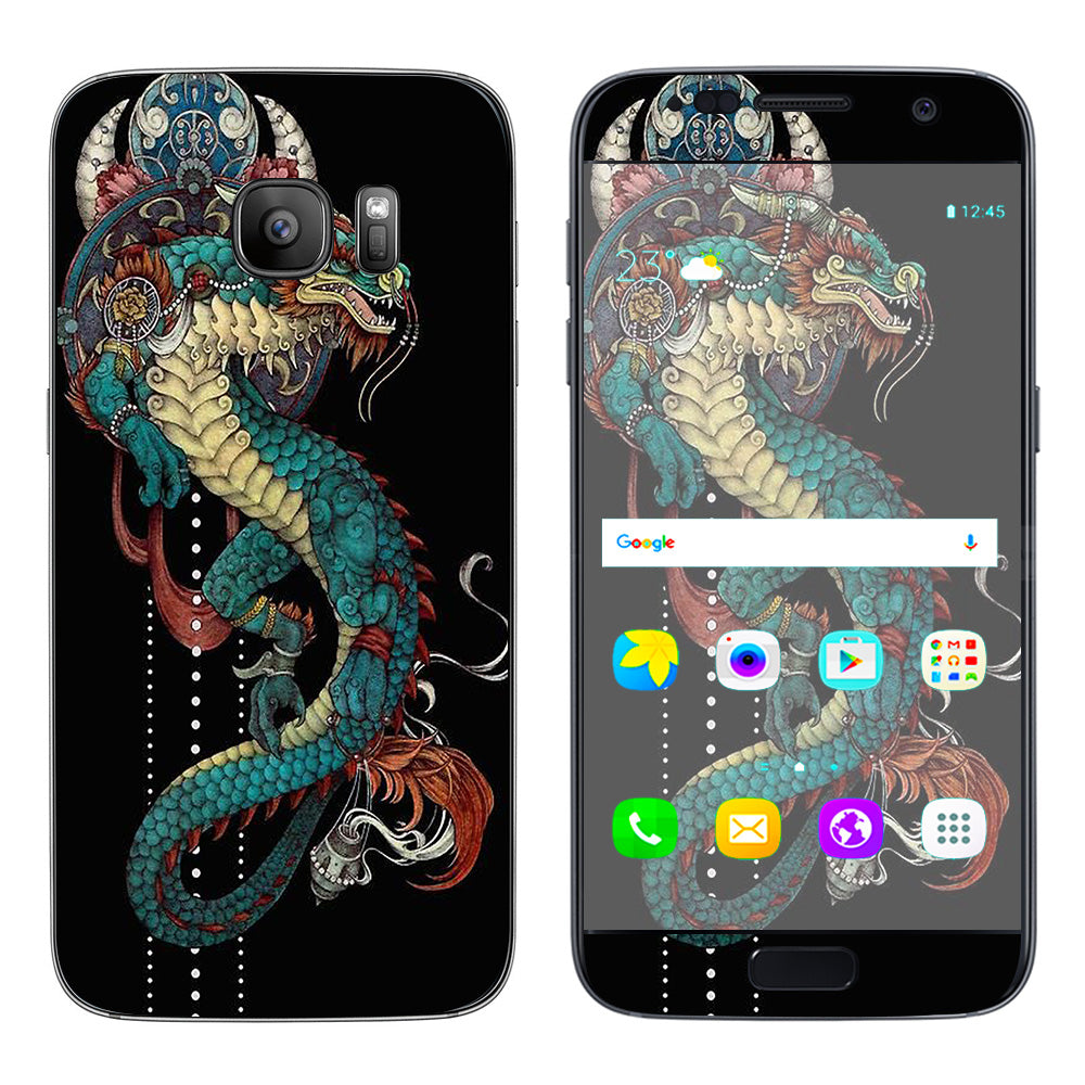  Dragon Japanese Style Tattoo Samsung Galaxy S7 Skin